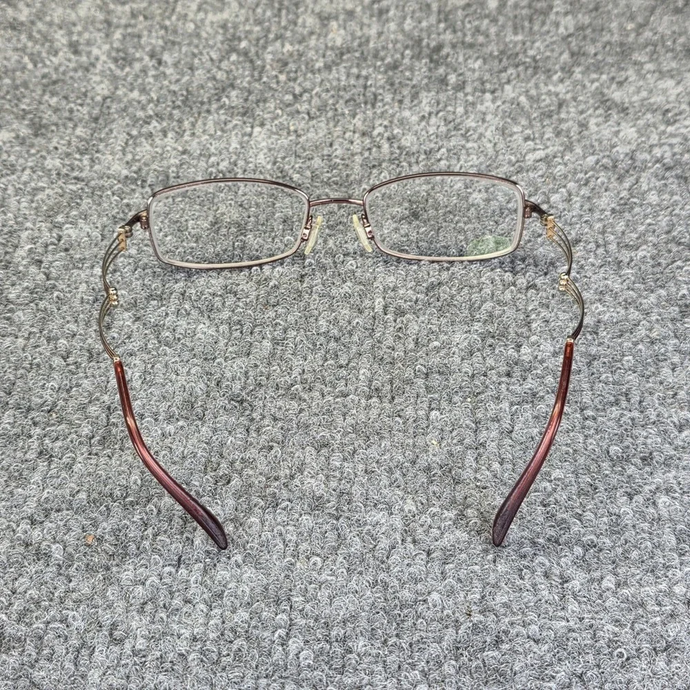 CHARMANT Eyeglass Frames Titanium Line Art XL 2006 Silver 51-18-135